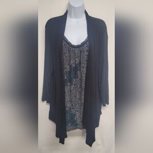 Croft & Barrow XL Slinky Stretch Knit Top 3/4 Sleeve Nice Condition